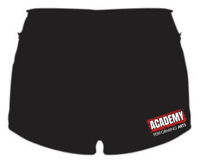 Academy Performing Arts Black Matt Nylon Hot Pants