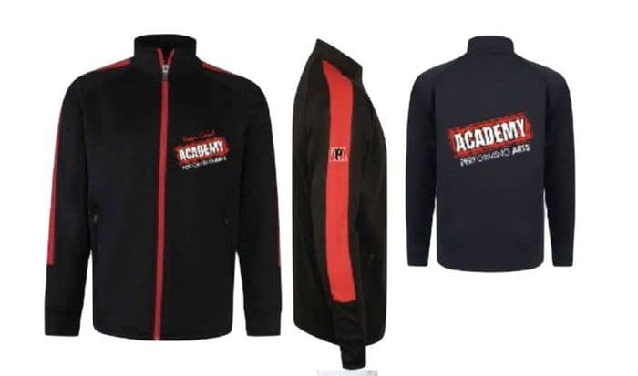 Academy Performing Arts Black & Red LV871(3B) TRACKSUIT TOP