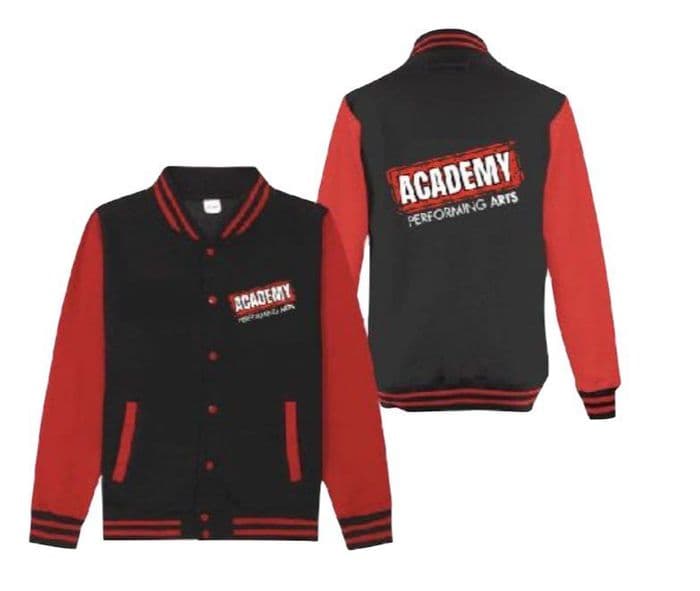 Academy Performing Arts Varsity jacket Blk/Red