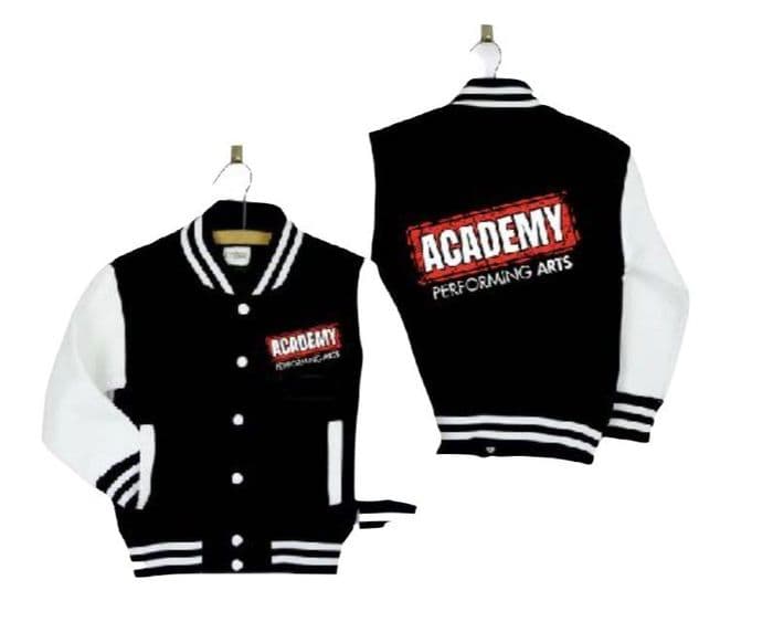 Academy Performing Arts Varsity jacket Blk/Wht