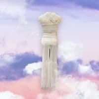 Age 7-8 Lyrical pants and cami crop top in white