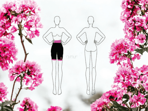 Anne Taylor's Academy of Dance 2 colour cycle shorts with contrast trim (1)