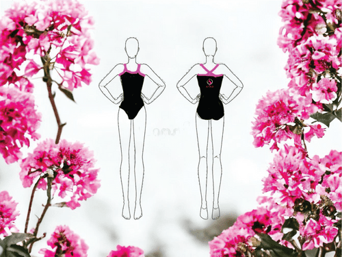 Anne Taylor's Academy of Dance 2 tone strappy leotard