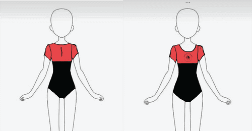 Aspirations Performing Arts 2 Colour Leotard