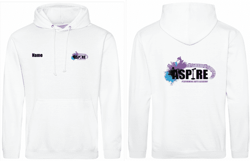 Aspire Performing Arts Academy White Hoody
