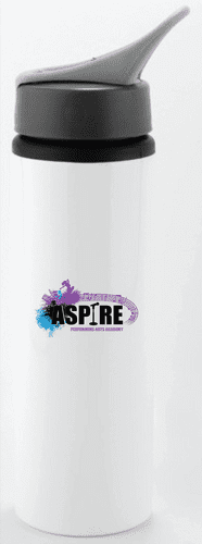 Aspire Performing Arts Academy White Water Flask with straw