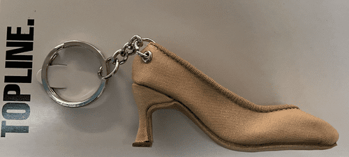 Ballroom shoe keyring