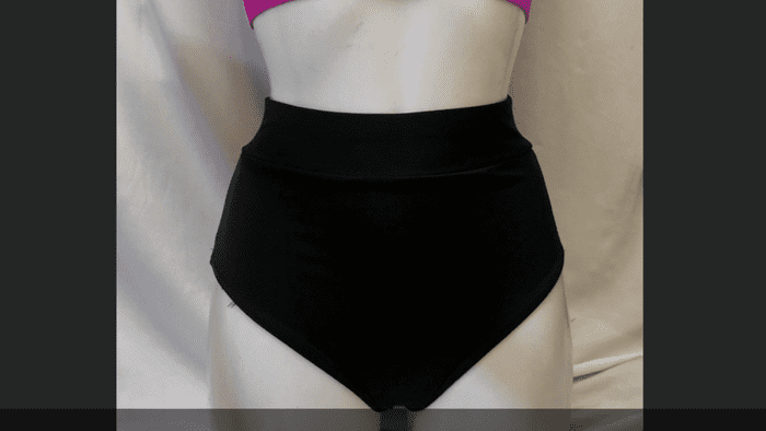 Black Knickers. Funki Fabrics 190gsm matt lycra