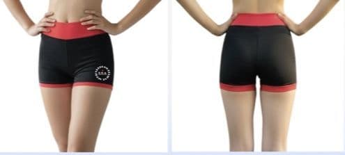 DBA 2 colour hot pants with contrast trim