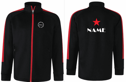 DBA Black & Red LV871(3B) TRACKSUIT TOP