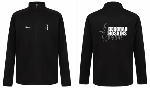 Deborah Hoskins LV871(3B) TRACKSUIT TOP Blk/Blk