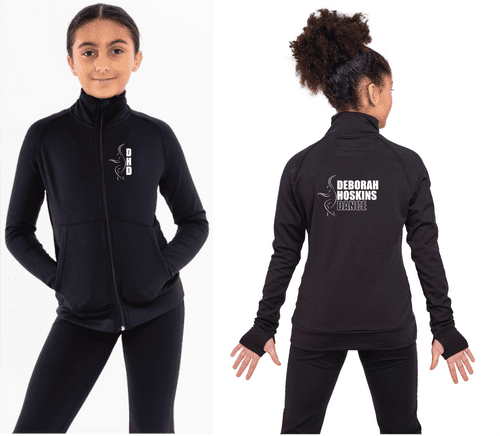 Deborah Hoskins Silky Dance Full Zip Jacket with Pockets