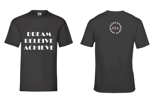 Dream Believe Achieve Slogan T Shirt (1)