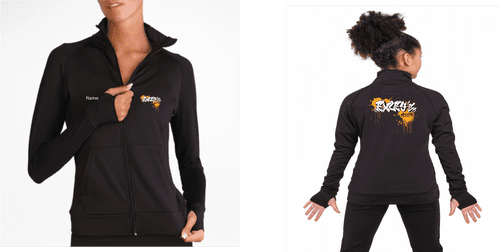 Exleys Silky Dance Full Zip Jacket with Pockets
