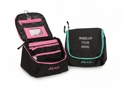 Hanging makeup bag
