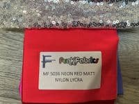 High front leotard with keyhole back and sequin skirt on silver waistband