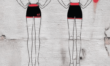 Kellett's Performing Arts 2 tone hot pants