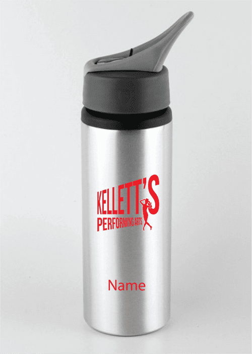 Kellett's Performing Arts Water Bottle with straw