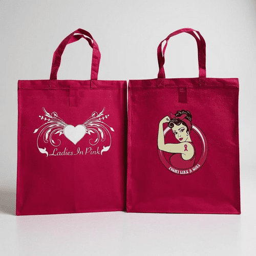 Ladies in Pink / Fight Like a Girl tote bag