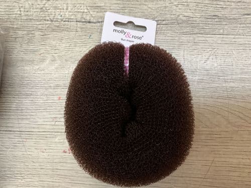 Large bun ring. 9.5cm Brown