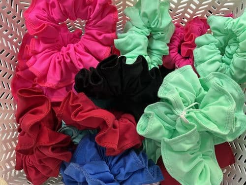 Matt lycra scrunchie
