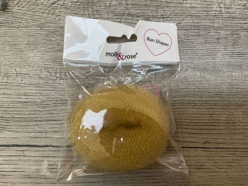 Mini bun ring. 7cm. Blonde