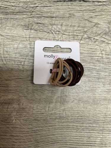 Mini hair elastics. Beige and browns. 8093