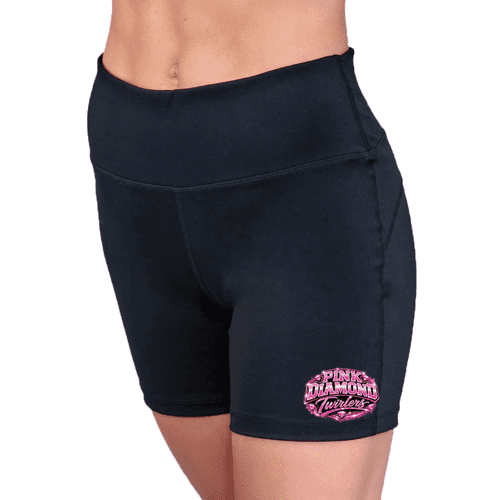 Pink Diamonds Silky Dance High Waisted Cycle Shorts