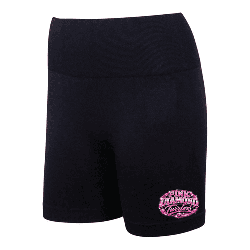 Pink Diamonds  Silky Dance High Waisted Dance Shorts