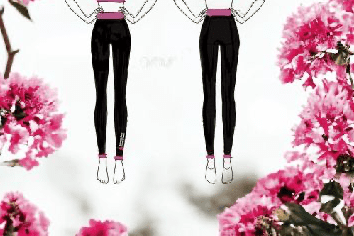 Rebecca Dear School of Dance 2 tone leggings