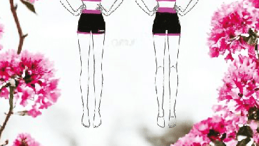 Rebecca Dear School of Dance hot pants with contrast trim