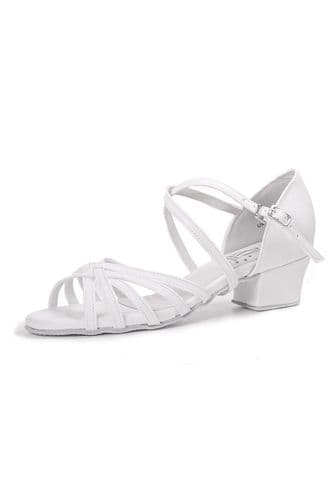 Roch Valley Bella. Cuban heel White or Silver