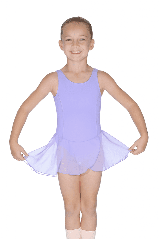 Roch Valley Charlotte skirted leotard microfibre Lilac, age 2-4