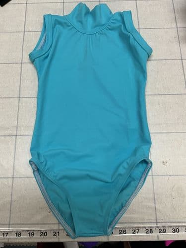 RTG high neck leotard. Light turquoise. Age 5-6