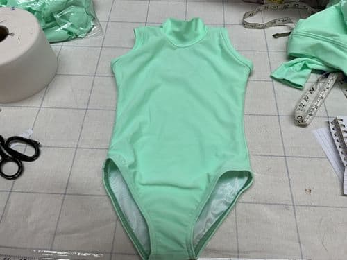 RTG high neck leotard. Mint green  Age 5-6