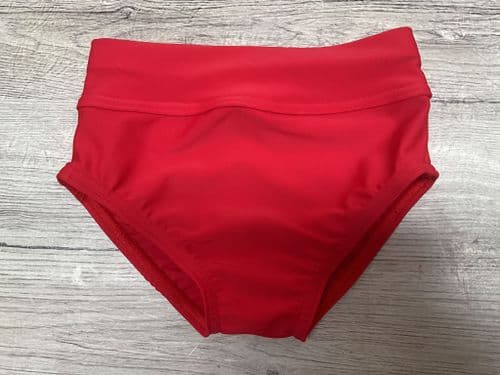 RTG red knicks, Matt lycra. Funki fabrics. Age 2-3