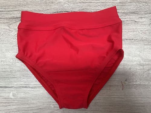 RTG red knicks, Matt lycra. Funki fabrics. Age 3-4