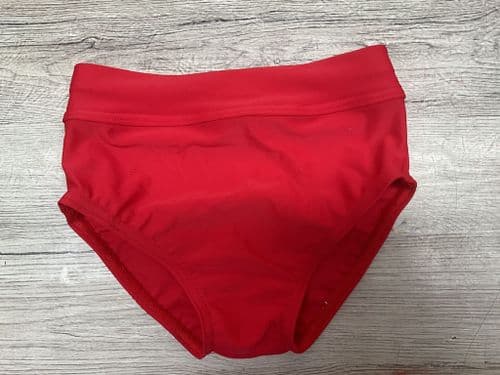 RTG red knicks, Matt lycra. Funki fabrics. Age 5-6 -