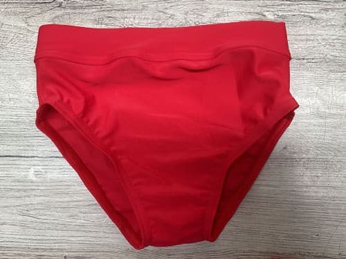 RTG red knicks, Matt lycra. Funki fabrics. Age 5-6