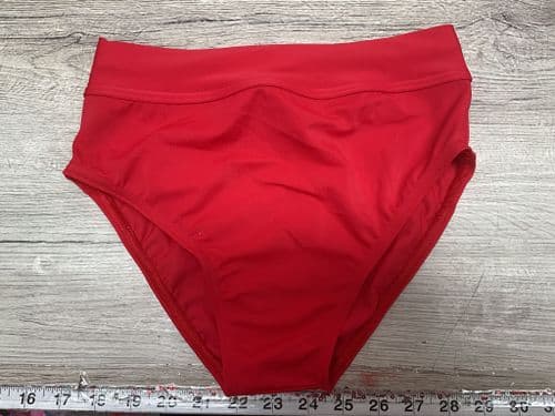 RTG red knicks, Matt lycra. Funki fabrics. Age 9-11