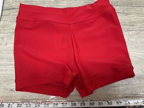 RTG red matt lycra hat pants age 9-11