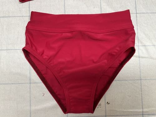 RTG rubino Matt lycra. Funki fabrics. Age 7-8 yrs