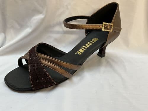 Topline. Chelsea. UK 6. Metallic bronze. 2” heel