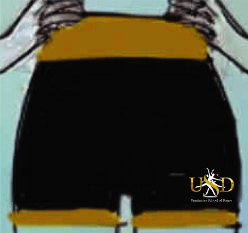 Upminster School of Dance 2 tone hot pants