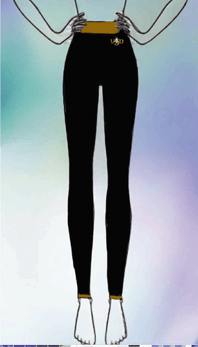 Upminster School of Dance 2 tone leggings