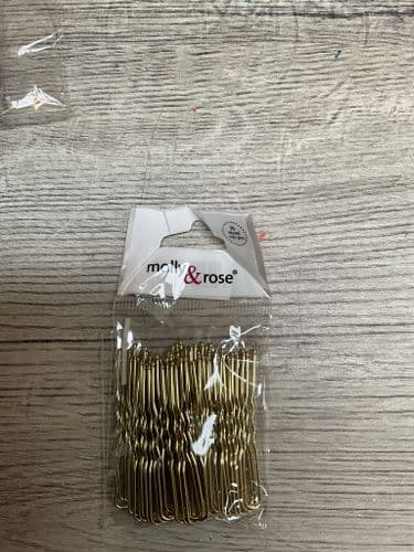 Waved hair / bun pins. Pack of 36 45mm long.blonde.(hd842) (1)
