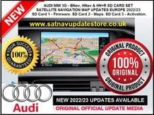 AUDI MMI 3G - BNav, HNav, HN+R SATELLITE NAVIGATION SD CARD SET 2022/23 EUROPE.
