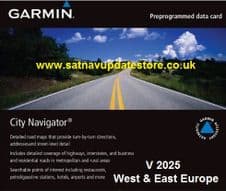 Garmin City Navigator NT Europe 2025 Navigation Map Update.