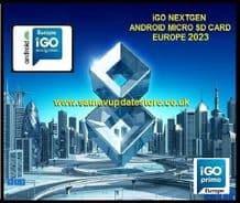iGO PRIMO NEXTGEN 2023/24 ANDROID SATELLITE NAVIGATION SOFTWARE & MAPS UK & EUROPE