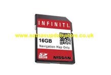 INFINITI INTOUCH SD Card NAVIGATION MAP UPDATE EUROPE 2021/22